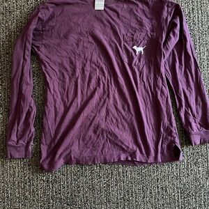 PINK Victoria's Secret Plum Long Sleeve Tee